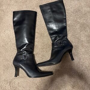 Franco Sarto Black Heeled Boots